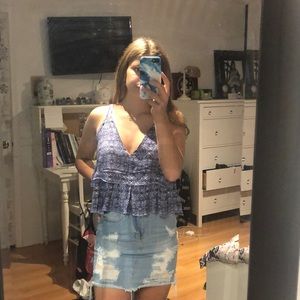 jean skirt
